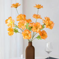 4 Cabezas De Flores Artificiales Largos Pétalos Silken Bouquet Plantas Para Bodas Fiestas Sala De Estar Decoración De Mesa Regalo - details 11
