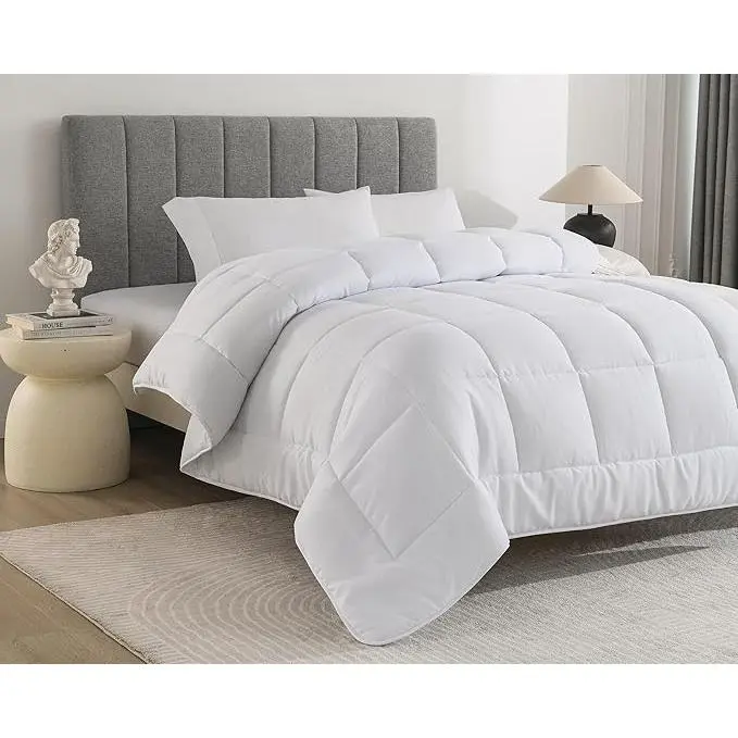 Printex Home Edredón Nórdico 450gr de fibra blanco reversible para invierno, extrasuave y transpirable, ideal para noches frías y habitaciones de baja temperatura, máximo confort - 1
