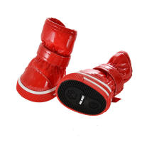4pcs Zapatos De Invierno Para Perros Pequeños Cuero Antideslizante Y Impermeable Botas Para Puppies Calientes Para Chihuahua Y Gatos - details 4