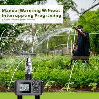 Timer De Riego Automático Para Jardín Con 2 Salidas Sistema De Riego De Infiltración Programable Inteligente LCD Herramienta De Riego - details 1
