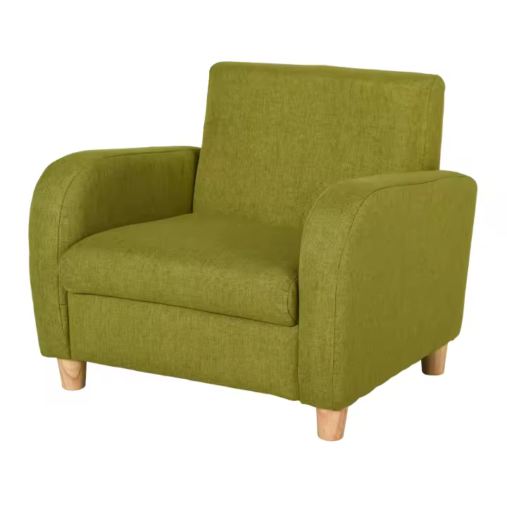 HOMCOM Sillón Infantil Mini Sofá para Niños de +3 Años con Asiento Acolchado Reposabrazos y Estructura de Madera Carga Máx. de 65 kg 49x45x44 cm - 1