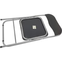 LILI HOME Pack de 2 Sillas Plegables en Color Negro con Respaldo - Metal y PVC - 80 x 48 x 44 cm Gracias a su diseño funcional y moderno, son perfectas para el hogar, la oficina, eventos o reuniones. - details 2