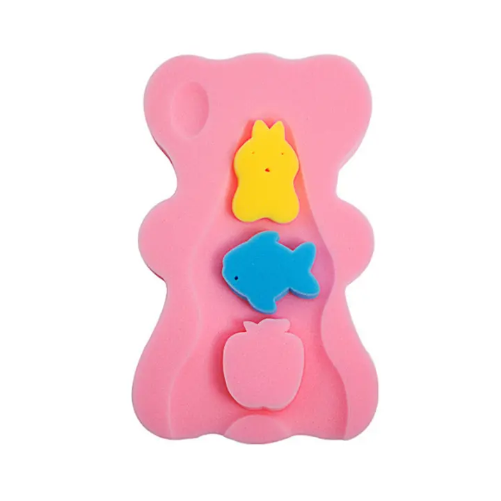 Bebé Baño Suave Esponja Asiento Antideslizante Estera de Espuma Soporte PARA EL Cuerpo Cojín Pad Suministros de Baño - 1