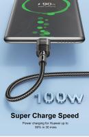 Cable USB Tipo C 100W 5A Carga Rápida Tipo-C Para Huawei Honor Cable De Datos USLION Compatible Con Xiaomi Y Otros Teléfonos - details 1