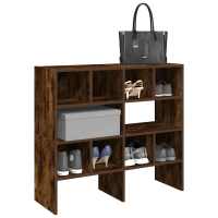 vidaXL Zapateros 2 uds apilables 89,5x30x40 cm en color Roble Sonoma/Gris hormigón/Marrón roble y más - details 4