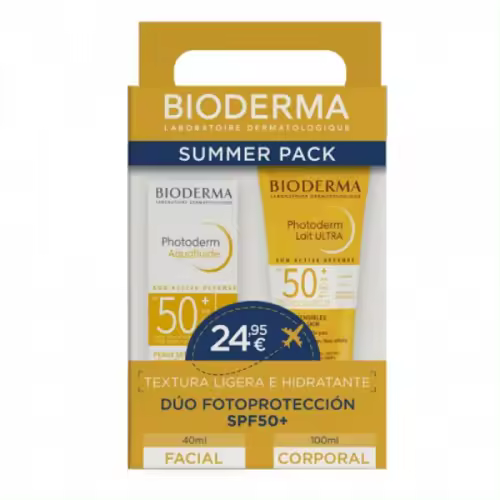 Bioderma Pack Photoderm Lait Ultra+Aqua Fluid 100Ml+40 Ml - 1
