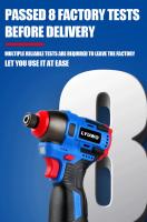LYUWO Destornillador Eléctrico Sin Alambre De 16V Con Gran Torque De 160N.m Herramienta De Batería Multifuncional Para El Hogar - details 0