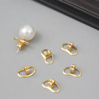 4pcs Almohadillas De Aretes Metálicas Para Reparación De Joyería Accesorios De Enlaces Para Creación De Pendientes DIY - details 5