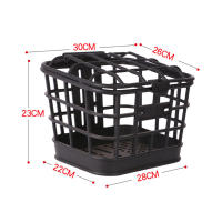 Cesta De Bicicleta Frontal Grande Capacidad Antirrobo Material PC Negro Desmontable Con Tapa Para Bicicleta Eléctrica - details 2