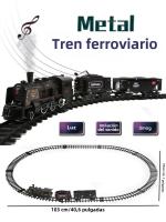 Juguete De Tren De Acero Con Humo Y Luz Locomotora De Vapor Para Adulto Y Niña De 6 a 12 Años Sin Batería Certificado CE - details 1