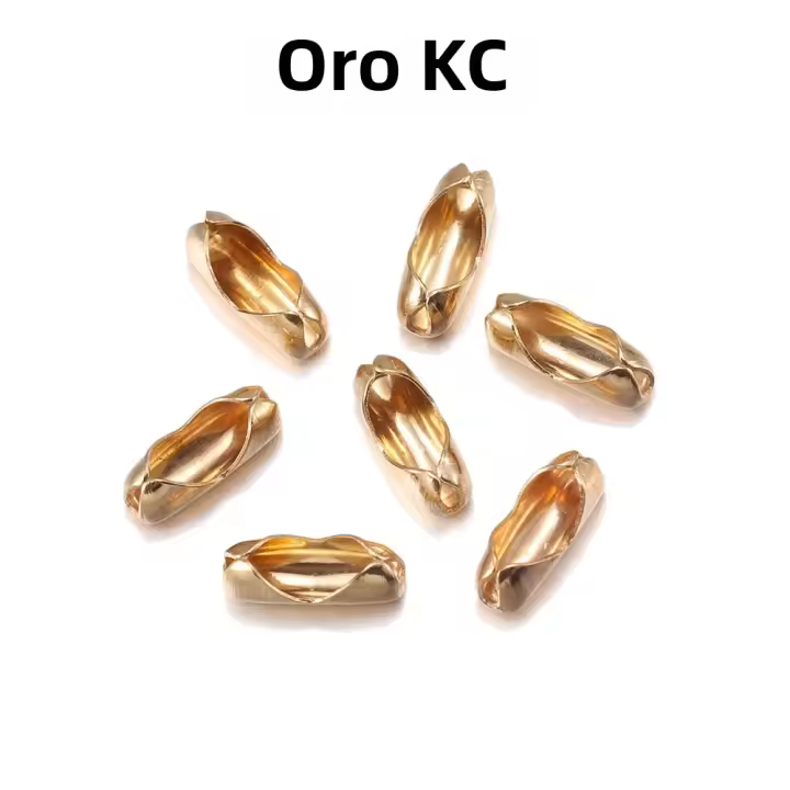 200Pcs Conectores De Cadena De Bola De 2.4/3.2/4/4.5mm En Oro Y Metal Para Creación De Joyas Suministros De Cierre De Esferas - 1
