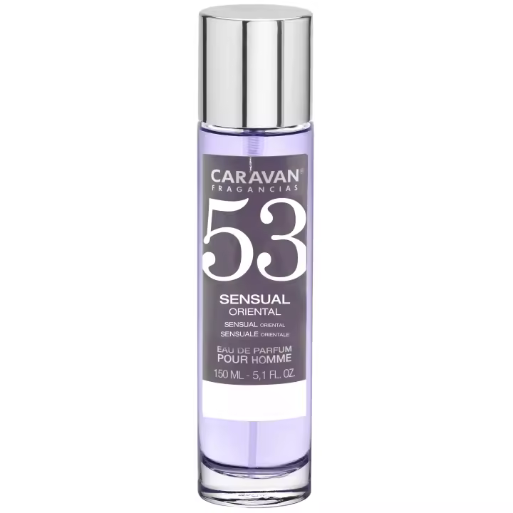 Caravan Perfume de Hombre Nº53 - 150ml. Fragancia Masculina Oriental Amaderada con Notas Verdes, Cedro y Patchouli. Contrastes únicos y Fondo Ambarado. - 1
