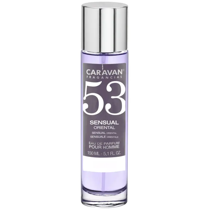 Caravan Perfume de Hombre Nº53 - 150ml. Fragancia Masculina Oriental Amaderada con Notas Verdes, Cedro y Patchouli. Contrastes únicos y Fondo Ambarado. - 1