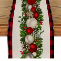 Mantel De Lino Para Navidad Correa De Mesa De Comedor Decoración De Hogar Y Hotel Material Poliéster 100% Técnica Tejida - details 1