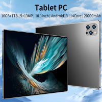 2025 Tablet Android 13, 0 Nuevo 10,1 pulgadas 16GB RAM 1TB ROM Tablet 5MP 1300 mAh 14Core WIFI Rojo Bluetooth Tablet - details 0