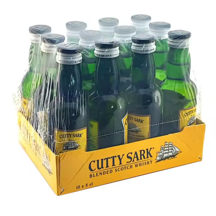 Pack de 12 Mini Botellitas Whisky Cutty Sark 5Cl - 1
