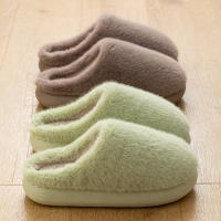 Pantuflas De Algodón Talla Grande Para Parejas Invierno Antideslizantes Con Suela Gruesa Y Cubierta De Dedos Cómodas Y Cálidas Para Hombres Y Mujeres Pantuflas De Interior Estilo Casual - details 4