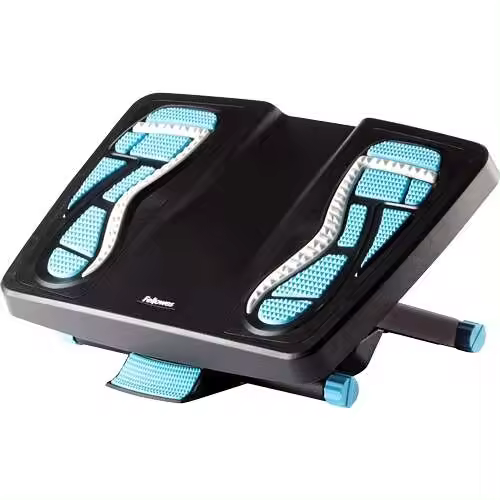 Fellowes energizer reposapies - 3 ajuste de altura - superficie efecto masaje - efecto balanceo - color negro - 1