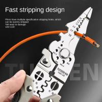 Alicates Multifuncionales Eléctricos Para Raspadura Y Deshilachado De Cables Especializados Para Electricistas - details 2