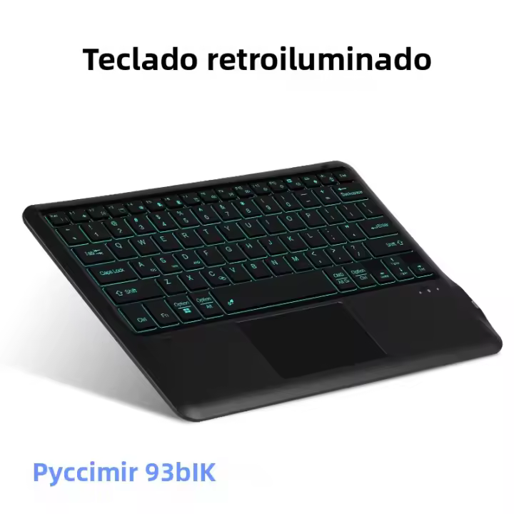 Teclado Inalámbrico HUWEI Para iPad Samsung Huawei Surface Lenovo 12.3-12.9 Pulgadas Con Iluminación Bluetooth Compatible Con Tablet - 1