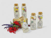 Lote de 10 Marcasitios con flores naturales secas y preservadas - regalos para invitados de boda, aniversarios, bautizos, comuniones: Recuerdo de boda, comunión, bautizo, aniversarios - details 4