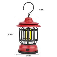 Lanterna De Camping LED Con 2 Modos De Iluminación COB Recargable Para Senderismo Emergencias Apagones Uso Interior Y Exterior - details 5