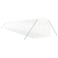 vidaXL Invernadero con Estructura Acero Invernáculo Vivero para Plantas Blanco - details 2