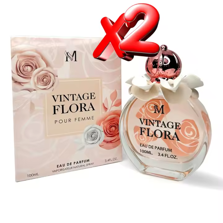 2 UNIDADES Vintage Flora Eau de Parfum pour femme 100ml Montage Brands Fragancia inspirada en otros perfumes Perfume Mujer - 1