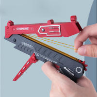 Pistola De Goma Grande Dobletableable Con Disparo Continuo Juego De Tiro Para Niños Y Adultos Incluye 60 Piezas De Goma Como Regalo - details 5