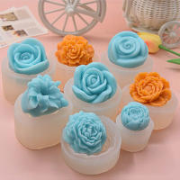Molde De Vela Floral En Silicona Para Artesanía DIY Molde De Hojas Y Pétalos Para Sabão De Mão Ornamento De Gesso Para Decoração De Carro - details 1