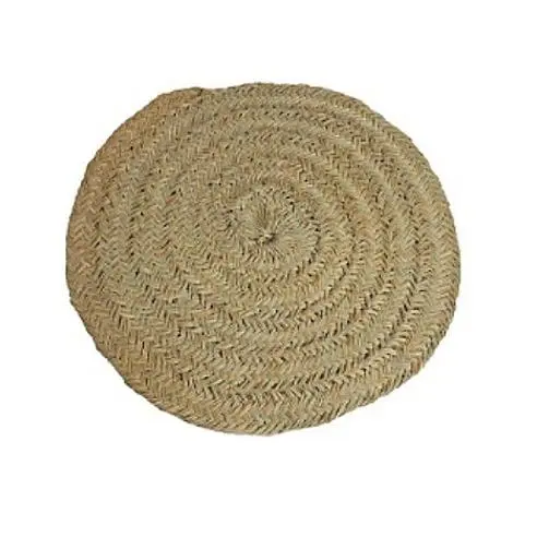 Alfombra de Fibra Natural Redonda Trenzada Ø100cm - 1
