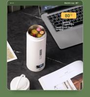 Hervidor Eléctrico Portátil De Té Y Café 110V/220V Termo Con Menú En Inglés Para Viajes Hervir Agua Y Stewable Acero Inoxidable Con Pantalla Digital Protección Anti-Dry Y Overheat - details 8