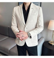 Nueva Moda Chaqueta De Veludo De Ciervo Para Hombre Corte Slim Ajustado Elegante Y Lujo Chaqueta De Negocios Casual Boda Talla Grande Hasta 4XL-S - details 20