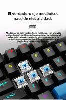 Teclado Mecánico Con Cable K68 Luz Multicolor 10 Tipos Para Juegos Y Oficina Compatible Con Windows Y Apple IOS Sistema - details 5