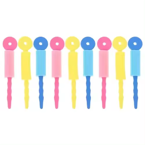 18 piezas de esponja para rizar el cabello, bolsa de aire rizada - 1