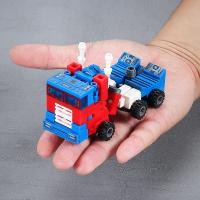 Bloques De Construcción Creativos Optimus Prime Y Camión Robot 372PCS Juguetes De Bloques De Construcción Para Niños Regalo Ideal Para Edad 6-12 Años Material ABS Compatible Con Lego - details 5