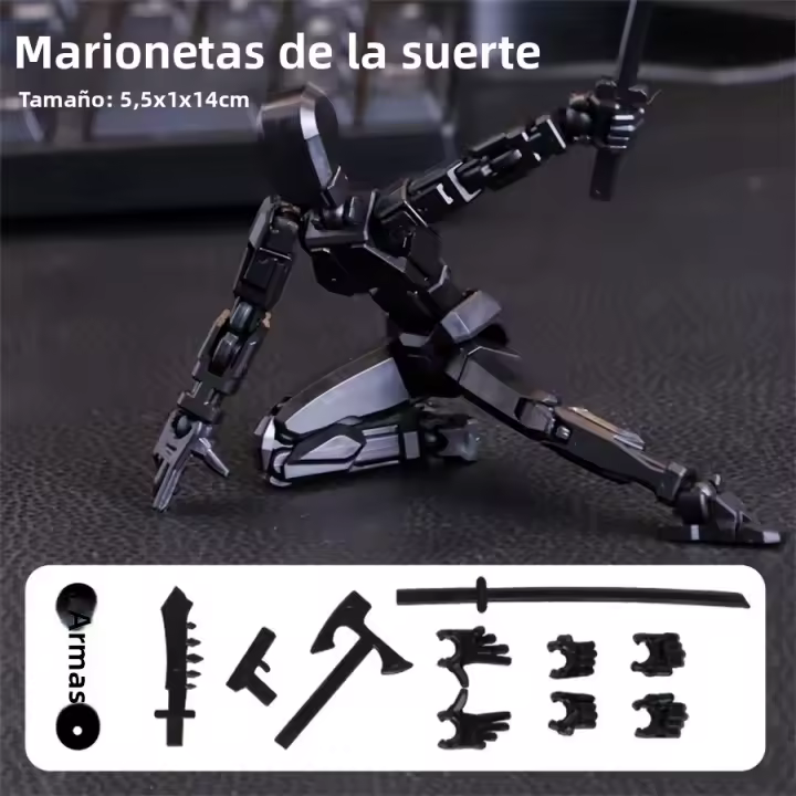 Muñeca Articulada Multijunta 1pc Con Diferentes Armas Y Robot Completo De Movilidad Modelo De Estatua Juguete Para Juego De Construcción Requiere Montaje Manual - 1