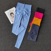 Pantalones Deportivos Yoga De Cintura Alta Sin Costuras Secado Rápido Leggings Pantalones De Gimnasio Running Pantalones Scrunch Butt Para Mujer - details 1