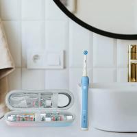 Caja De Viaje Eléctrica Para Cepillo De Dientes EVA Protectora Antigolpes Organizador Para Cabezas Cargador Y Accesorios - details 7