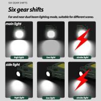 Linterna LED Recargable De Alta Potencia EDC Llave Inglesa Torcha Táctica Militar Con Carga USB Lámpara De Trabajo Resistente Al Choque Y Agua - details 2