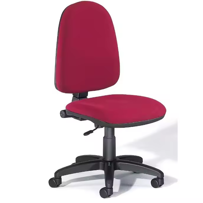 Rocada | Silla de Escritorio | Silla Oficina Color Roja | Cómoda y Práctica | Ajustable y con Ruedas | Regulable en Altura | Tapizada en Tela Ignífuga - 1