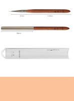 Cepillo Para Uñas Profesional De Nylon Para Diseño De Arte De Uñas Acrílicas UV Gel Puntos Manicura Herramientas De Maquillaje - details 3