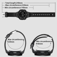 Reloj Digital Para Hombre LED Deportivo Reloj Militar Con Alarma Y Luz Luminosa Resistente Al Choque Y Al Agua Multifuncional Material De Correa De Silicona - details 16