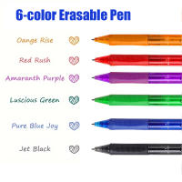 Set De 6 Bolígrafos De Gel Retráctiles Y Borrables 0.5mm Multicolor Tinta Magia Para Escuela Y Oficina Suministros De Escritura Con Mango Lavable - details 3