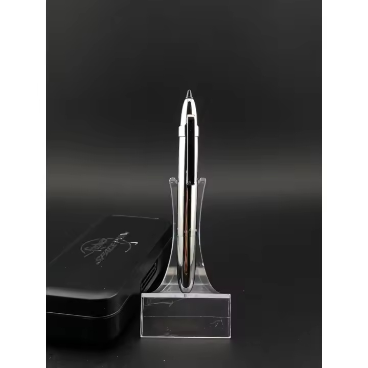 Bolígrafo Fisher Space Pen Bullet Chrome Stilus con Clip - 1