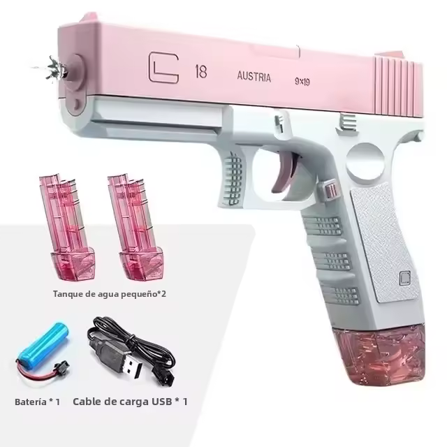 Pistola De Agua Eléctrica Automática Para La Playa Y Jardín Regalo Para Niños Y Adultos Juguete De Entretenimiento Al Aire Libre M416 - 1