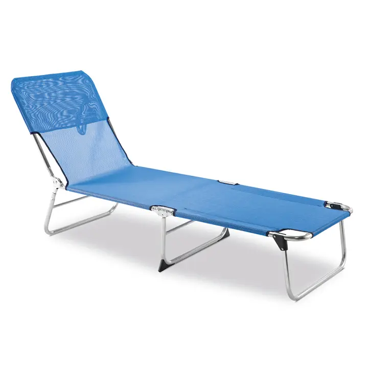 Eredu Tumbona de Playa Portátil - Azul, Estructura de Aluminio - 1
