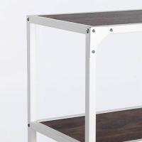 Estantería MDF 5 Baldas y Acero con ruedas 60x140cm Color Blanco - SpazioLuzio - details 2