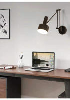Lámpara De Pared Nórdica Minimalista Para Dormitorio Con Braza Telescópica Y Lectura Protección Ocular Giratoria Y Deslizante Para Estudio Y Lectura - details 4