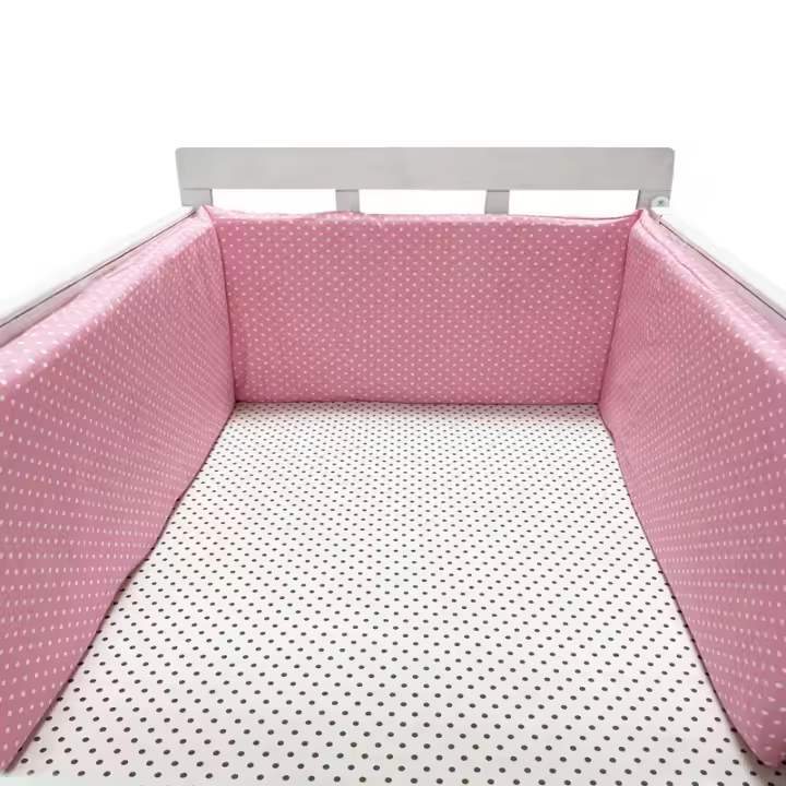 Protector de cuna Chichonera Para Bebe, Barrera de Cama de Algodón Para recien nacidos, cojeo de trenza, CUNA Para El Bebe,50*30 - 1
